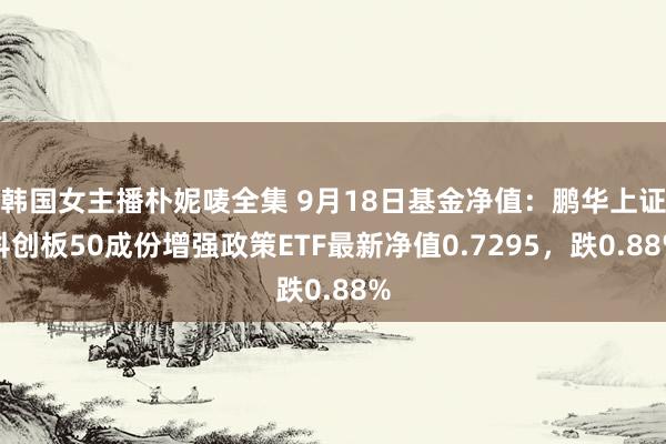 韩国女主播朴妮唛全集 9月18日基金净值：鹏华上证科创板50成份增强政策ETF最新净值0.7295，跌0.88%