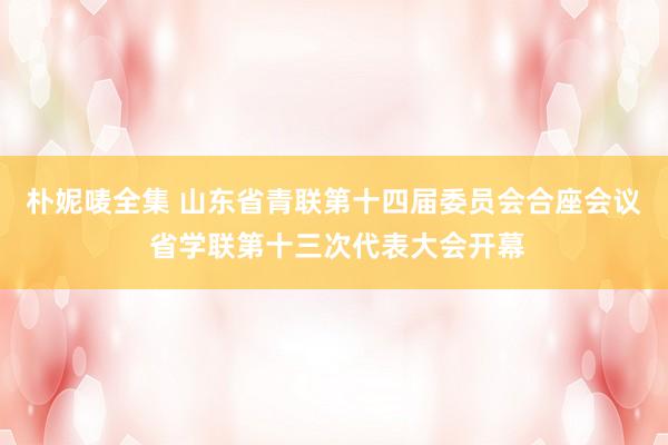 朴妮唛全集 山东省青联第十四届委员会合座会议 省学联第十三次代表大会开幕