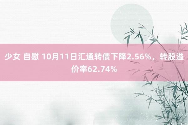 少女 自慰 10月11日汇通转债下降2.56%，转股溢价率62.74%