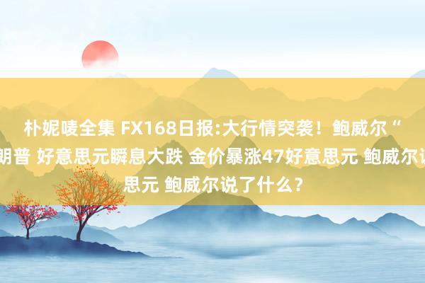 朴妮唛全集 FX168日报:大行情突袭！鲍威尔“亮剑”特朗普 好意思元瞬息大跌 金价暴涨47好意思元 鲍威尔说了什么？