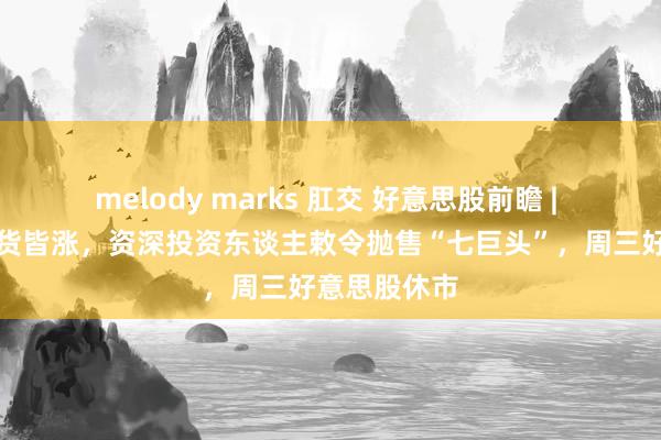 melody marks 肛交 好意思股前瞻 | 三大股指期货皆涨，资深投资东谈主敕令抛售“七巨头”，周三好意思股休市